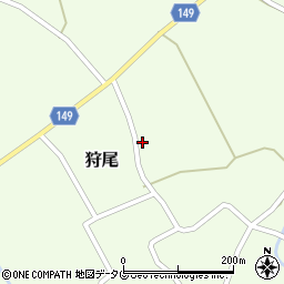 熊本県阿蘇市狩尾916周辺の地図