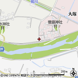 熊本県菊池市大塚3周辺の地図