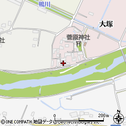 熊本県菊池市大塚5周辺の地図