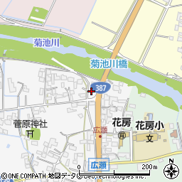 熊本県菊池市植古閑103周辺の地図