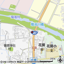 熊本県菊池市植古閑102周辺の地図