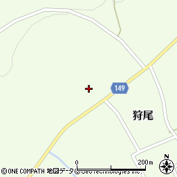 熊本県阿蘇市狩尾1092-2周辺の地図