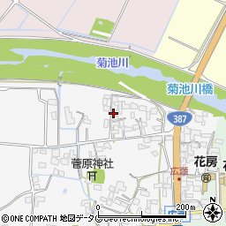 熊本県菊池市植古閑85周辺の地図