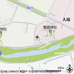 熊本県菊池市大塚13周辺の地図