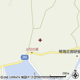 長崎県長崎市琴海大平町周辺の地図
