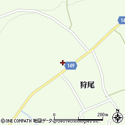 熊本県阿蘇市狩尾1060-7周辺の地図