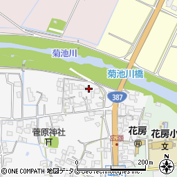 熊本県菊池市植古閑96周辺の地図