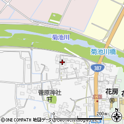 熊本県菊池市植古閑84周辺の地図