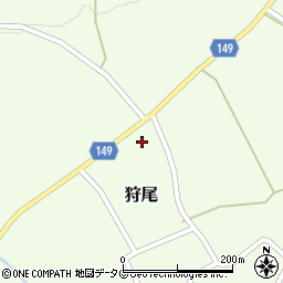 熊本県阿蘇市狩尾1066-1周辺の地図