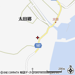 長崎県南松浦郡新上五島町太田郷1996周辺の地図
