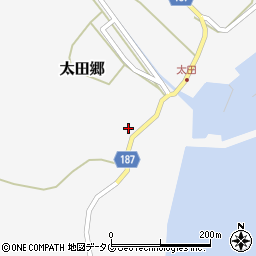 長崎県南松浦郡新上五島町太田郷1993周辺の地図