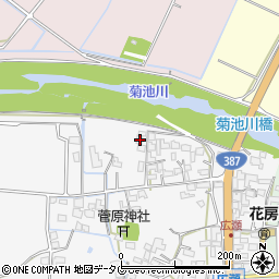 熊本県菊池市植古閑65周辺の地図