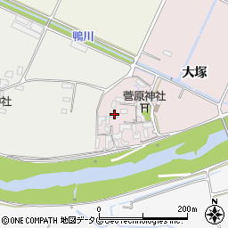 熊本県菊池市大塚21周辺の地図