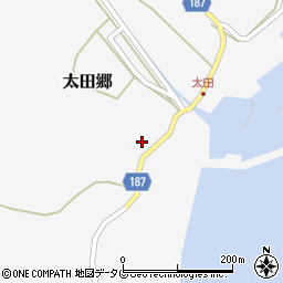 長崎県南松浦郡新上五島町太田郷1992周辺の地図