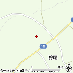 熊本県阿蘇市狩尾951周辺の地図