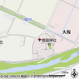 熊本県菊池市大塚16周辺の地図