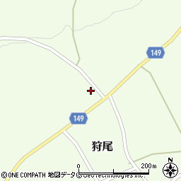 熊本県阿蘇市狩尾1025周辺の地図