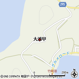 佐賀県太良町（藤津郡）大浦（甲）周辺の地図
