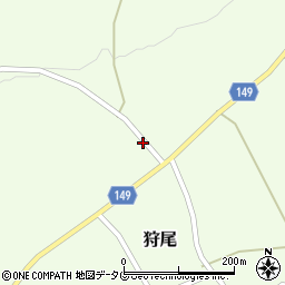熊本県阿蘇市狩尾1024周辺の地図