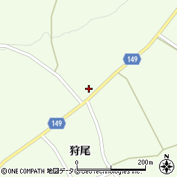 熊本県阿蘇市狩尾928-1周辺の地図