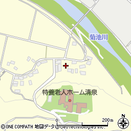 熊本県菊池市七城町亀尾2444周辺の地図