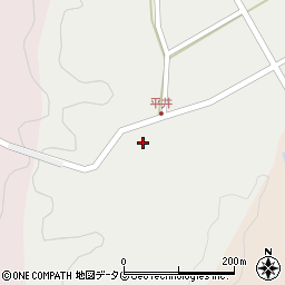 大分県佐伯市弥生大字平井748-1周辺の地図