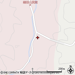 大分県佐伯市弥生大字細田1500-3周辺の地図