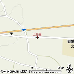 上菅生周辺の地図