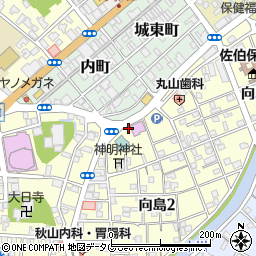 鶴城酒場周辺の地図