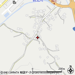 熊本県菊池市乙森北230-2周辺の地図