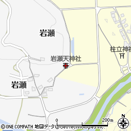 岩瀬天神社周辺の地図