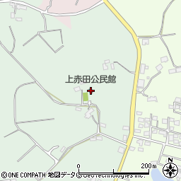 上赤田公民館周辺の地図