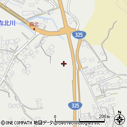熊本県菊池市乙森北44周辺の地図