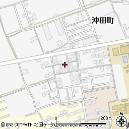 長崎県大村市沖田町714-2周辺の地図