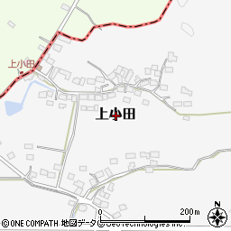 熊本県玉名市上小田周辺の地図