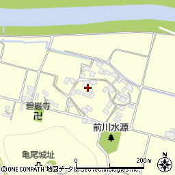 熊本県菊池市七城町亀尾周辺の地図