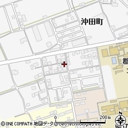 長崎県大村市沖田町712-1周辺の地図