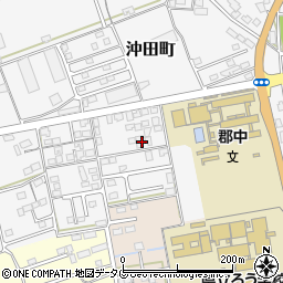 長崎県大村市沖田町693-3周辺の地図