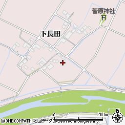 熊本県菊池市下長田151周辺の地図