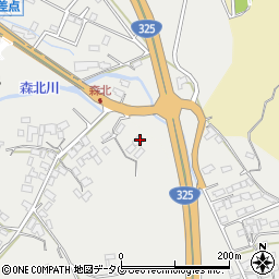 熊本県菊池市乙森北41周辺の地図