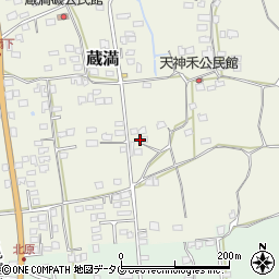 熊本県荒尾市蔵満687周辺の地図