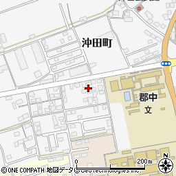 長崎県大村市沖田町694-7周辺の地図