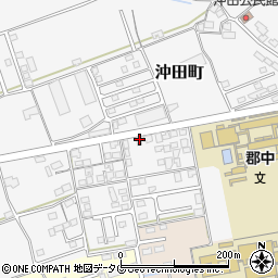 長崎県大村市沖田町697-2周辺の地図