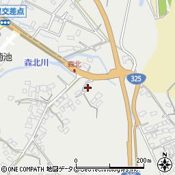 熊本県菊池市乙森北40周辺の地図