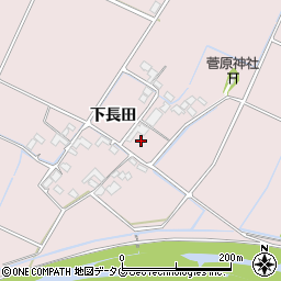 熊本県菊池市下長田494周辺の地図