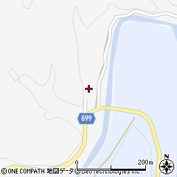 大分県竹田市岩瀬周辺の地図