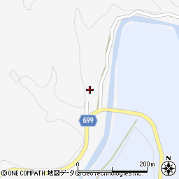大分県竹田市岩瀬周辺の地図