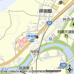 大分ヤクルト販売株式会社　竹田センター周辺の地図