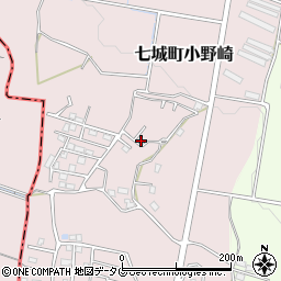 熊本県菊池市七城町小野崎664周辺の地図