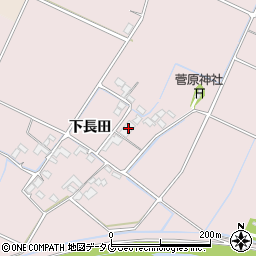 熊本県菊池市下長田487周辺の地図